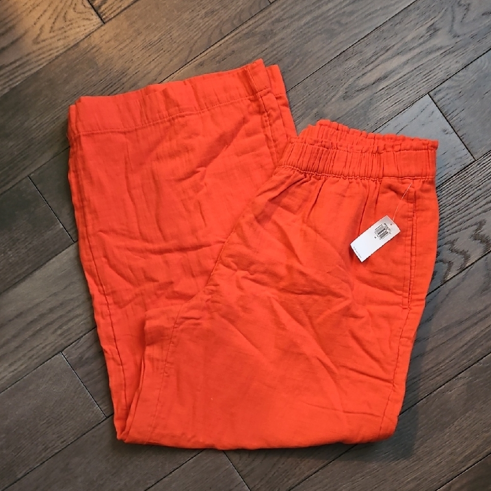 Cropped Wide Leg Gauze Pants from Old Navy